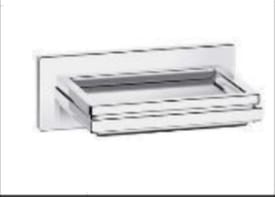 COMPLEMENTALY SQUARE SOAP DISH GLASS